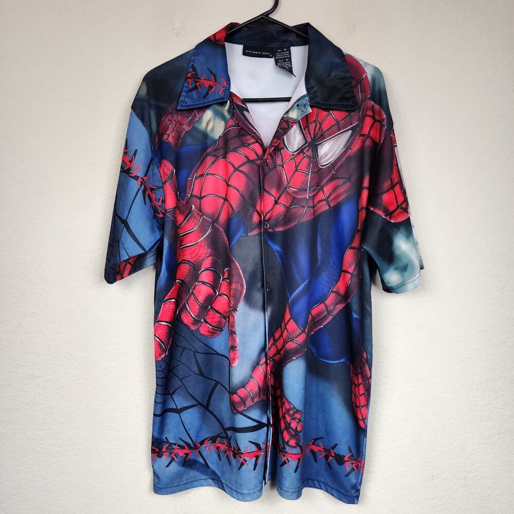 Spiderman Medium Button Down Shirt